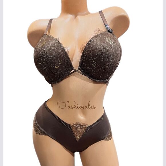 Victorias Secret Set Very Sexy Bombshell Add-2-Cups Push Up bra & Cheeky 36B / M - Picture 5 of 11